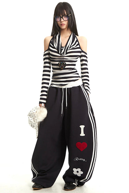 Vintage Halterneck Long Sleeve T-Shirt