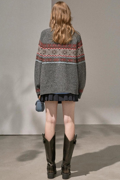 Atmospheric V-Neck Knitted Cardigan