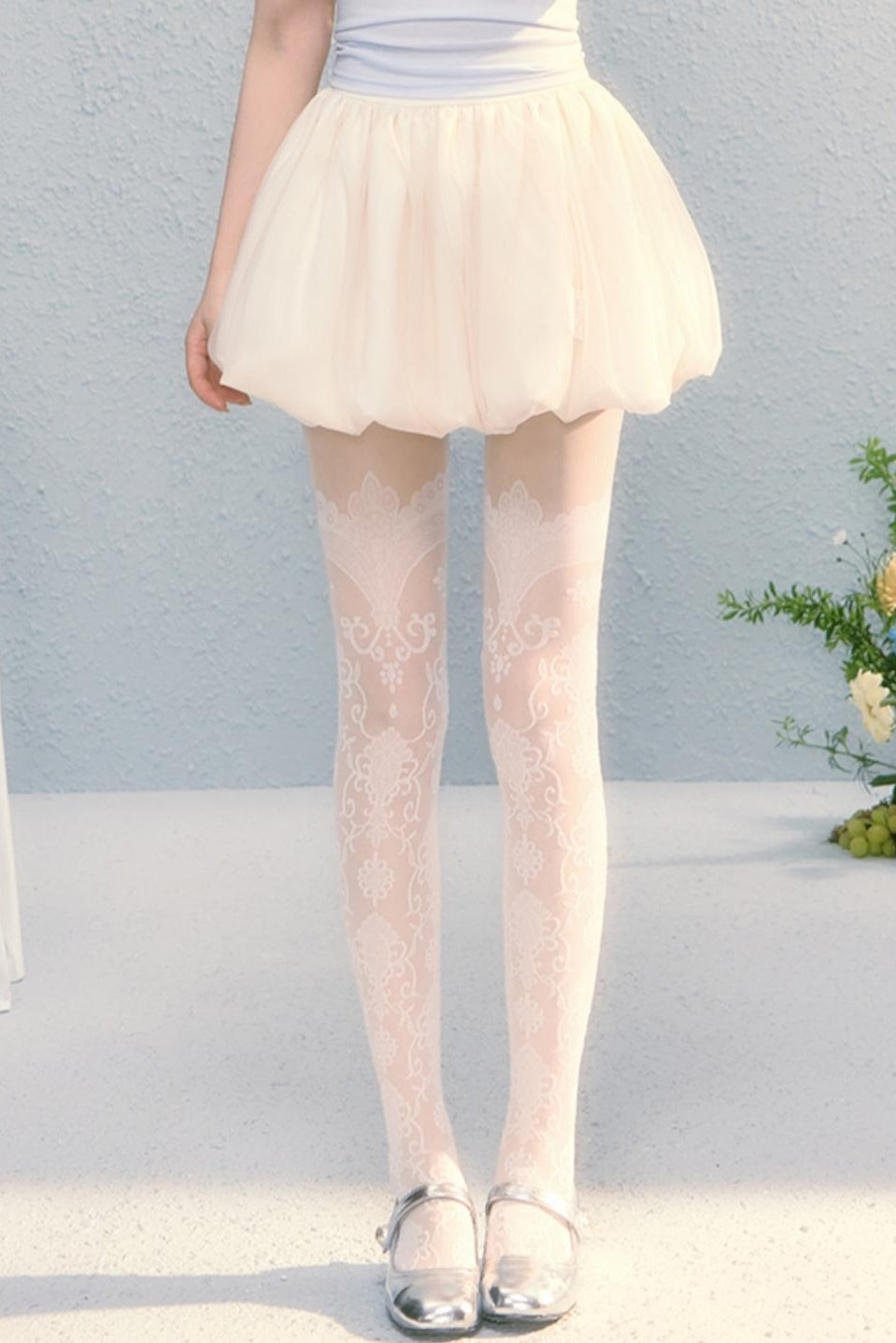 Summer Embroidered Lace Bloomer Skirt