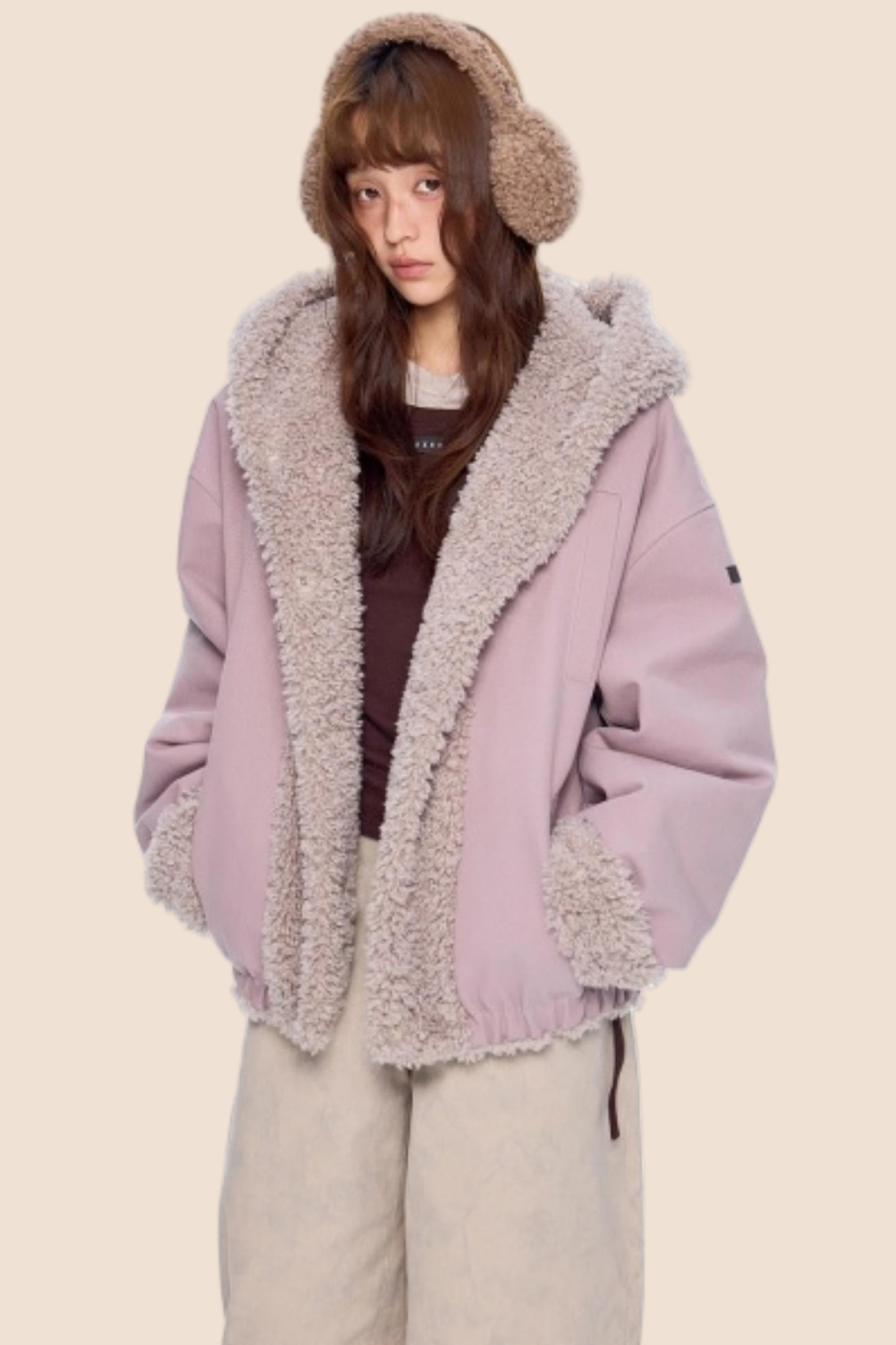 Hooded Fleece Cotton Jacket