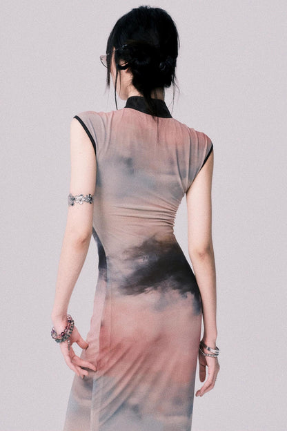 Sunset Cheongsam Dress