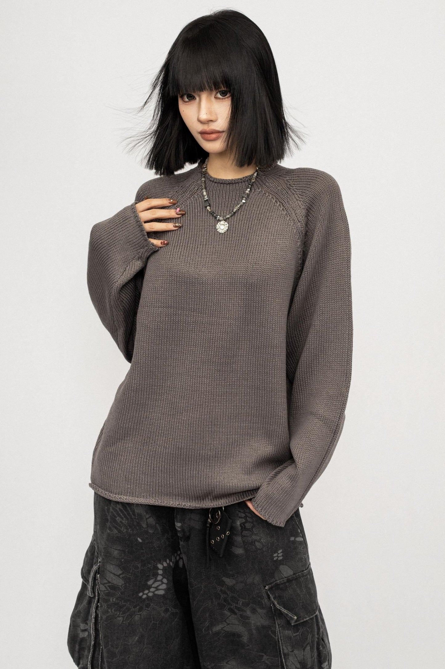 Autumn Vintage Crew Knit Top
