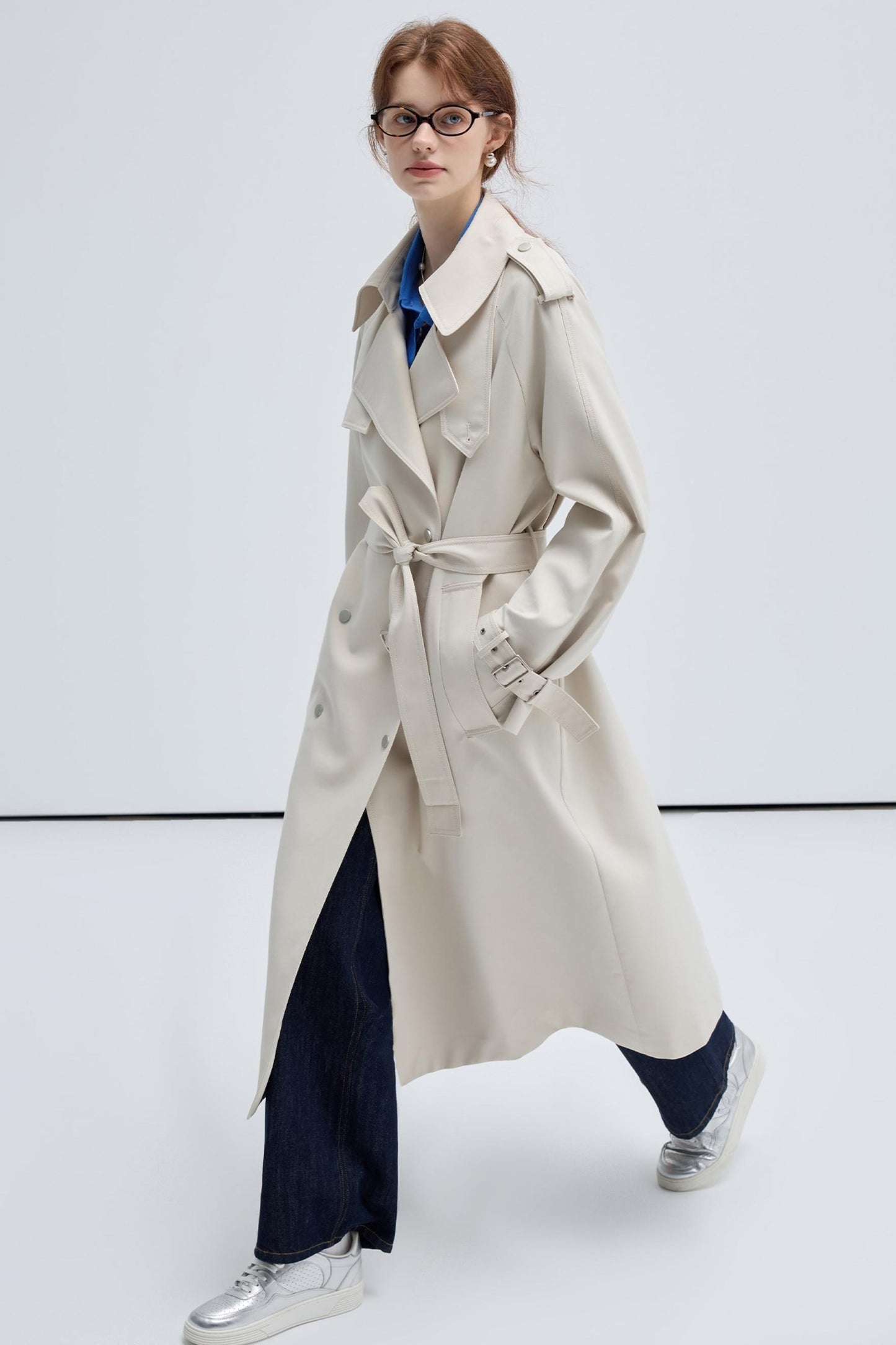 Women's Long Casual Trench Coat