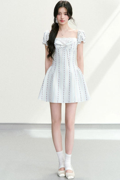 Lace Patchwork Floral Dress