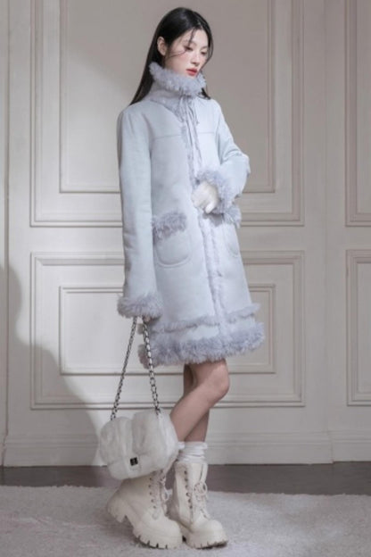 Misty Velvet Fur Coat