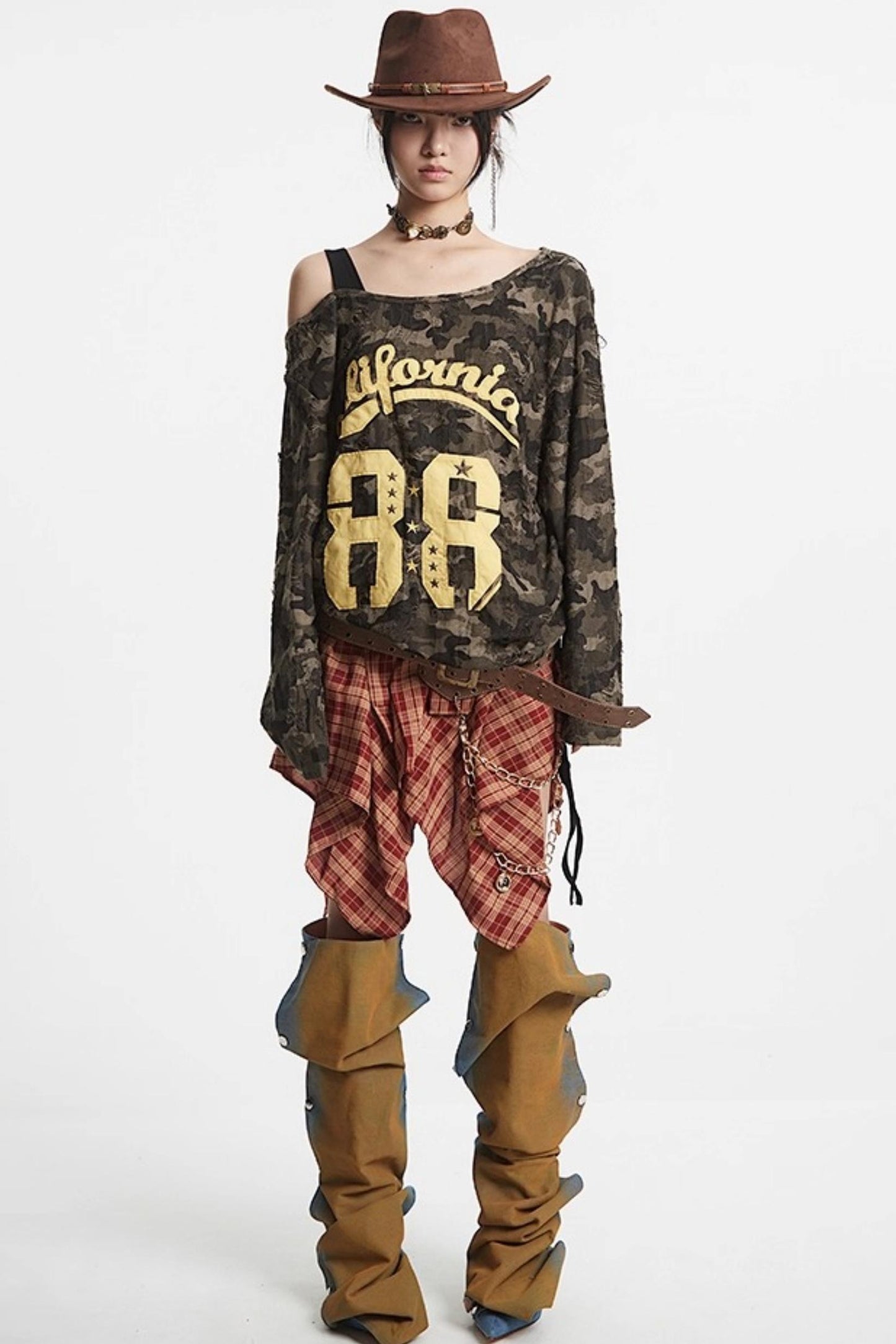 Spice Girl Camouflage Top