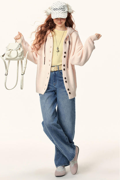 Hooded Knitwear Jacket