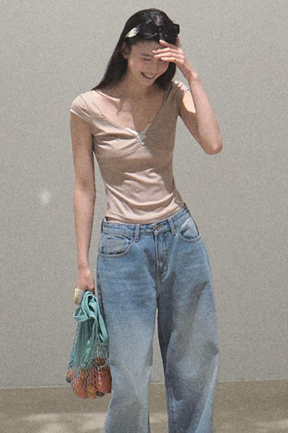 Whispering V-Neck Tee