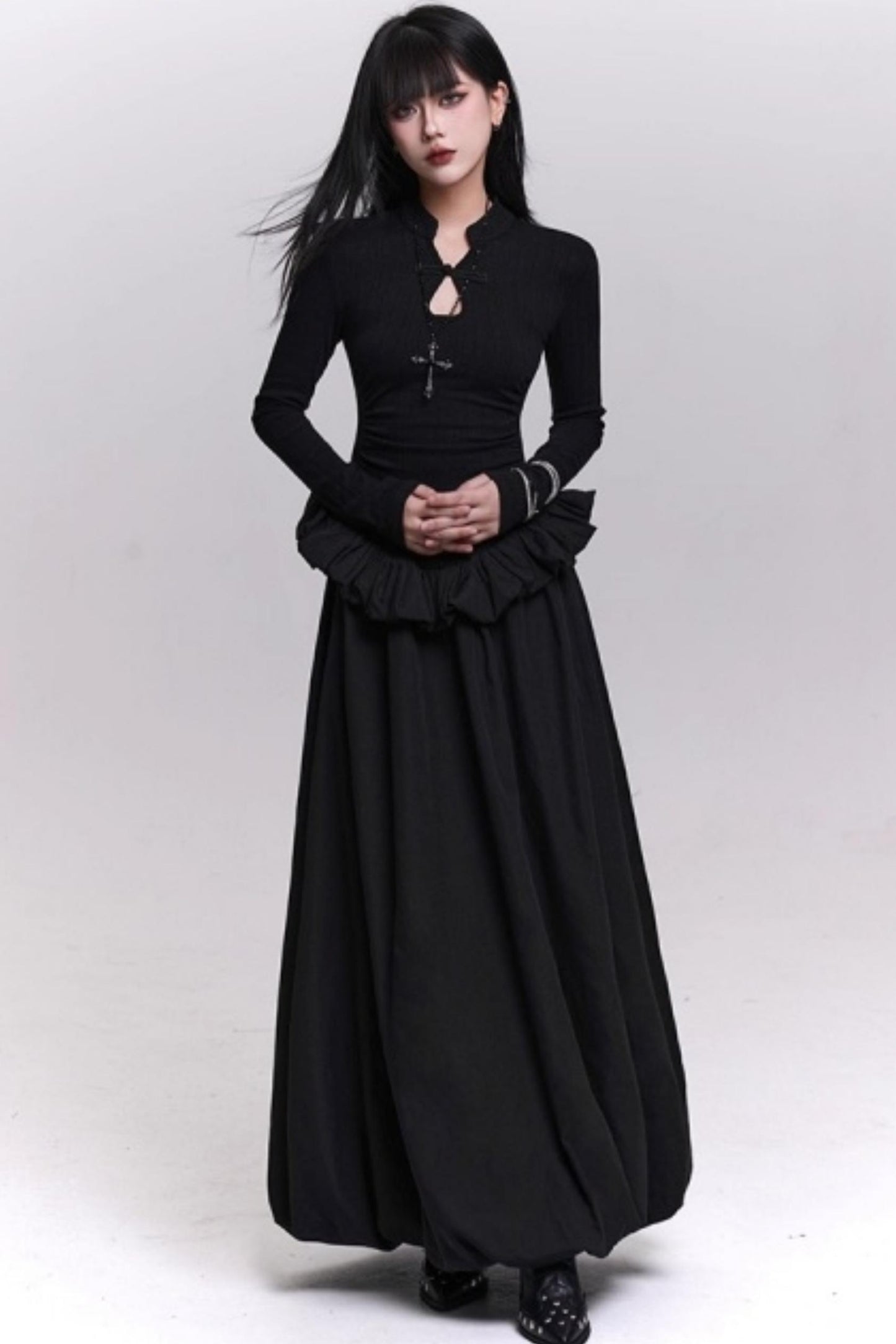 Ghost Girl Gray Knit Dress