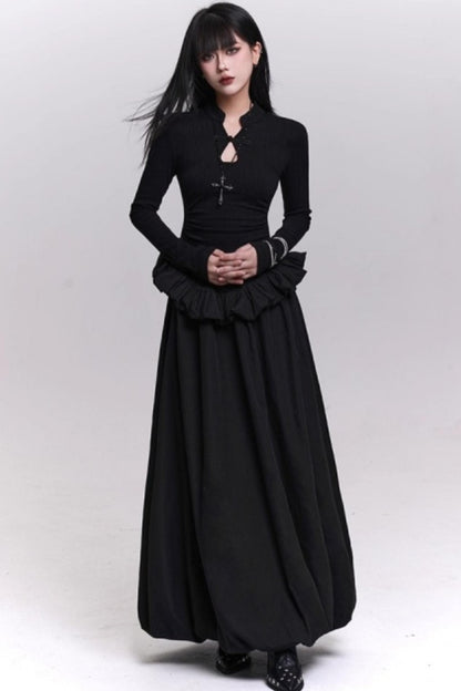 Ghost Girl Gray Knit Dress