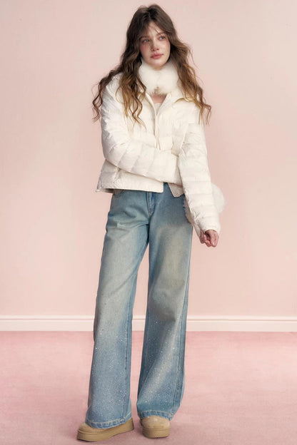 Broken Galaxy Rhinestone Jeans