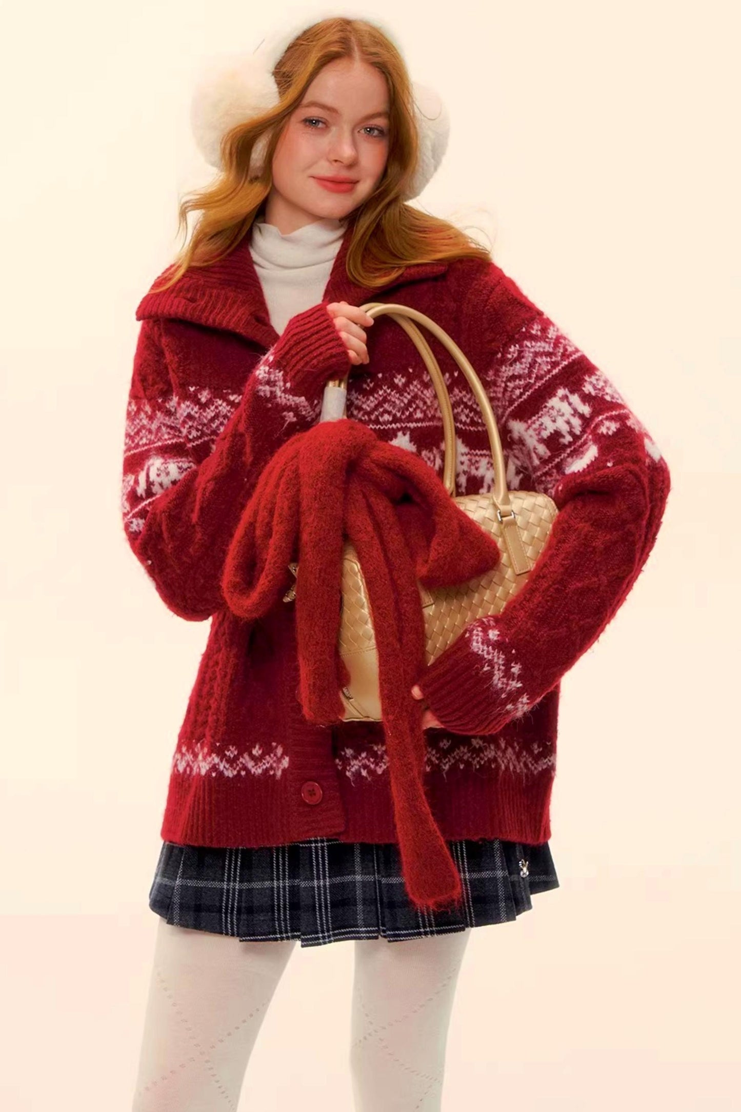 Fair Isle Wool Cardigan