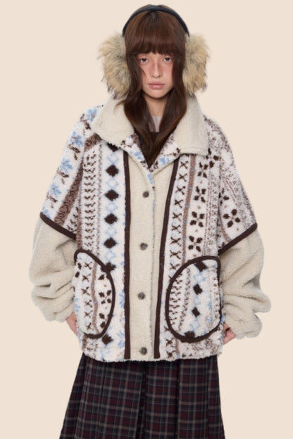 Ethnic Polar Fleece Jacket