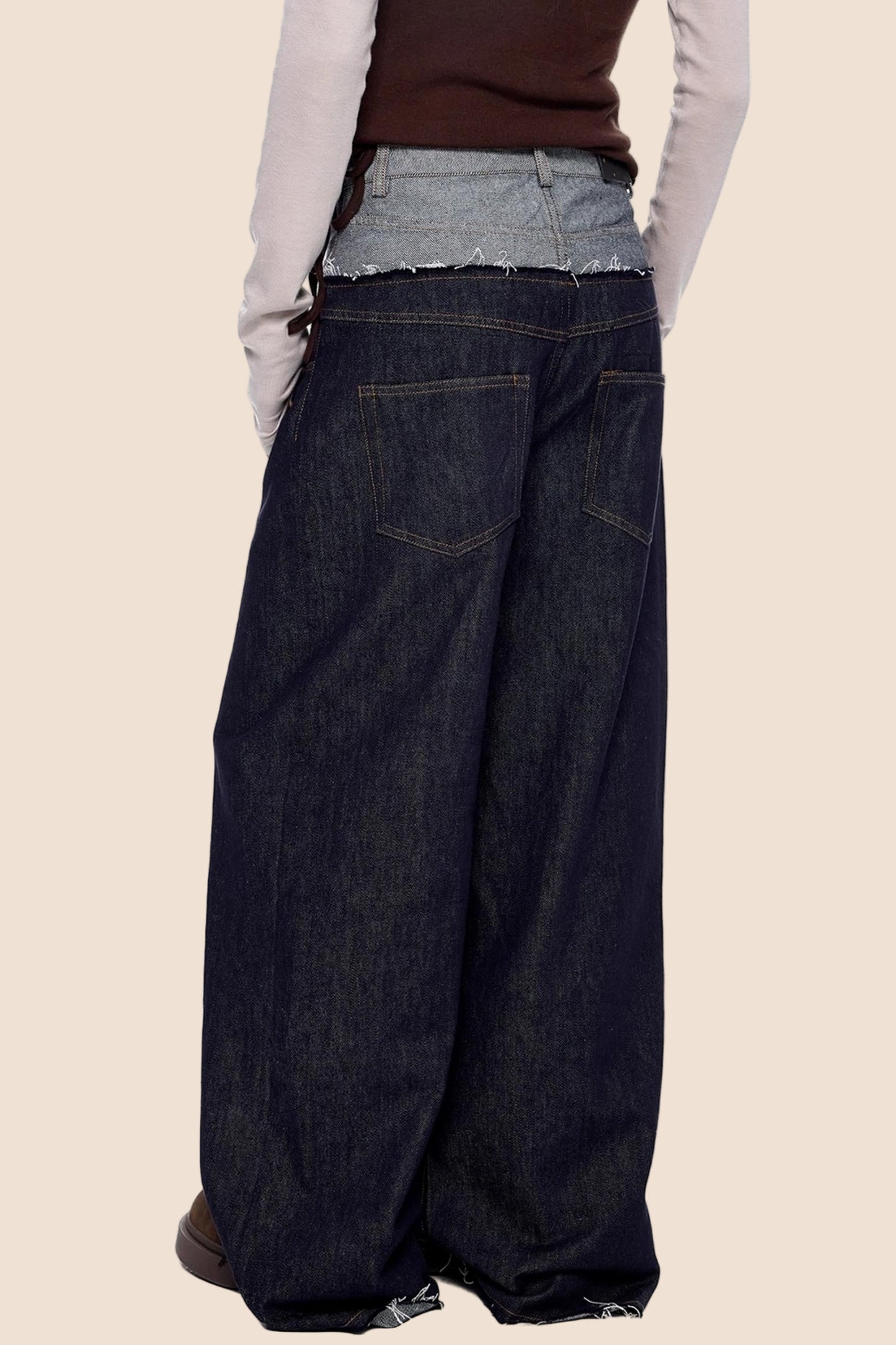 Retro Loose Denim Trousers