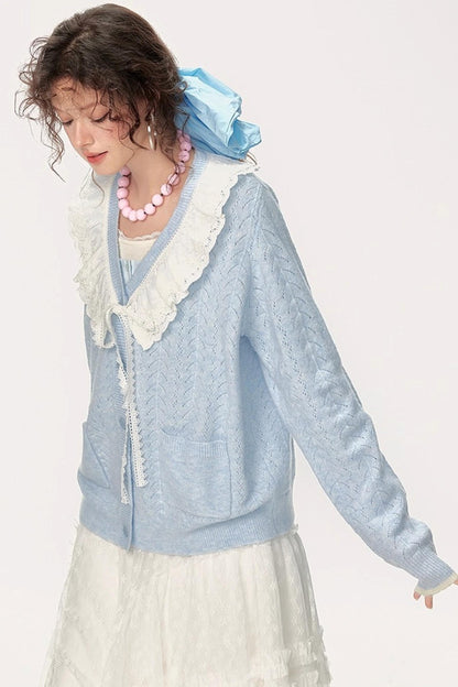 Deluxe V-Neck Knit Cardigan