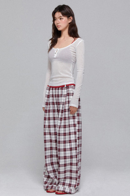 Slim Fit Long Sleeve Stripe Shirt