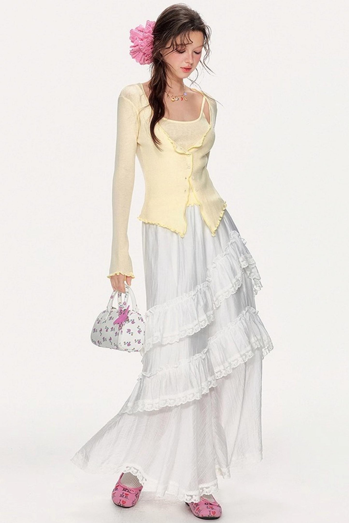 Romantic Lace Maxi Skirt