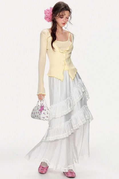 Romantic Lace Maxi Skirt