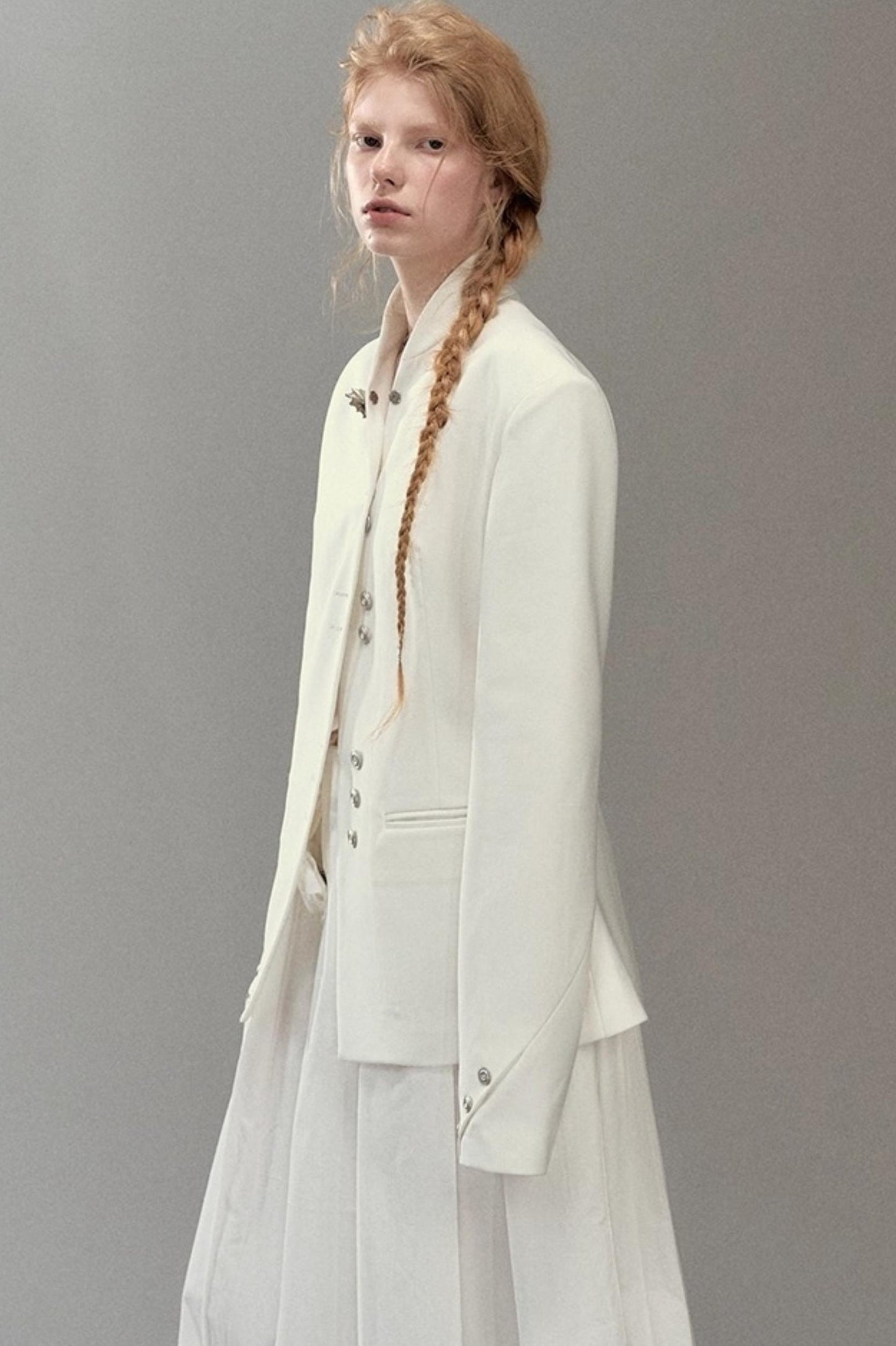 Shoulder Cut Moon Marks Blazer