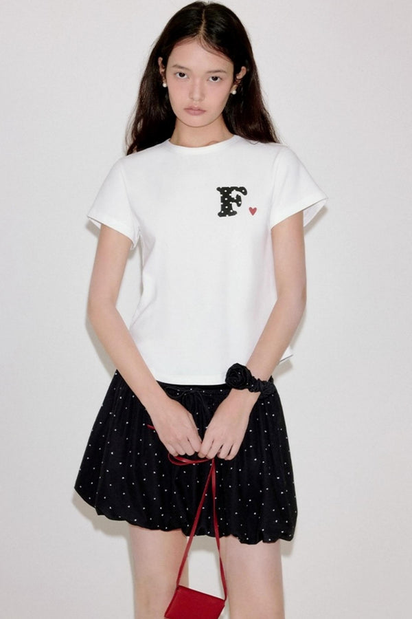 Polka Dot Short Sleeve T-shirt