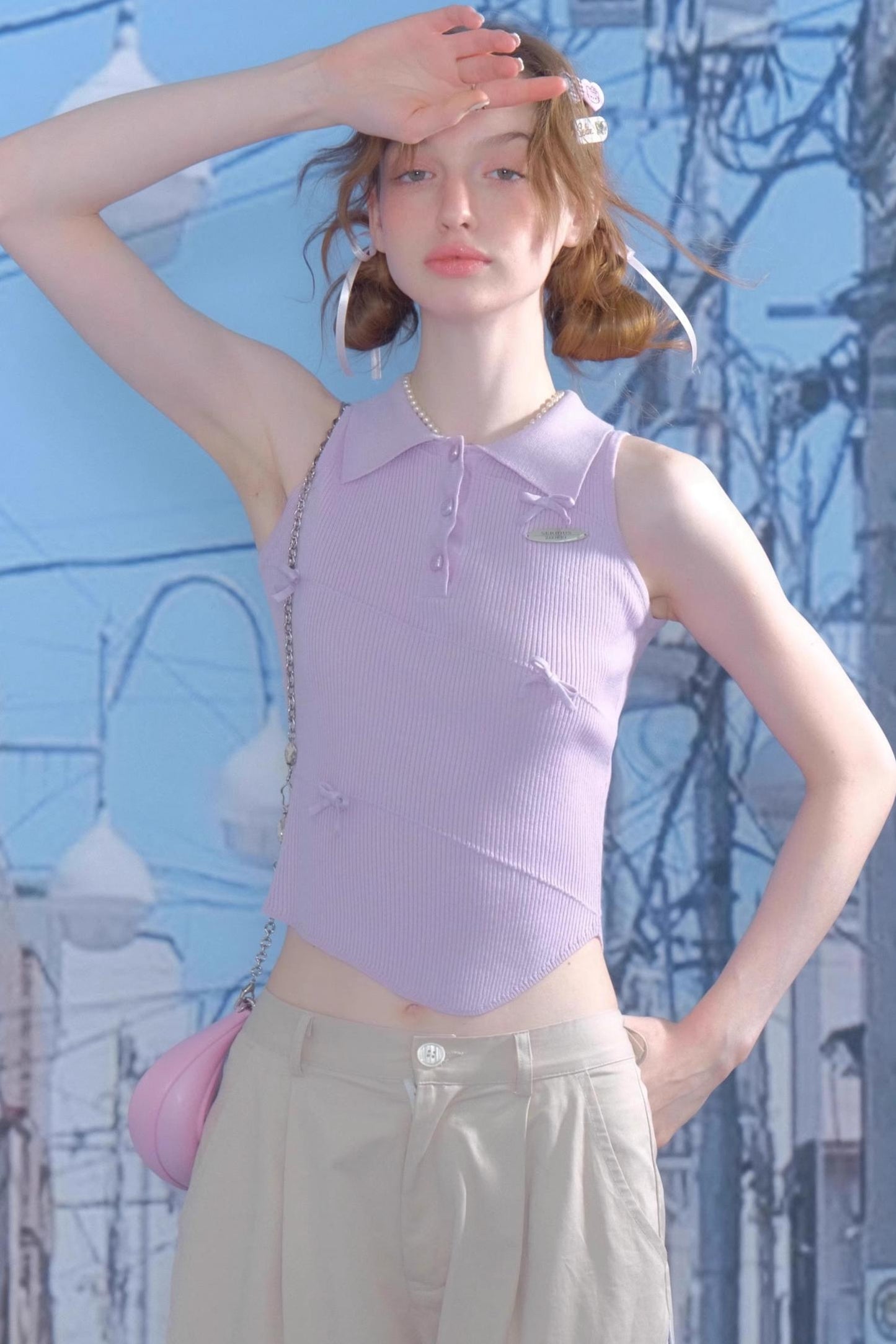 Chic Asymmetrical Polo Tank