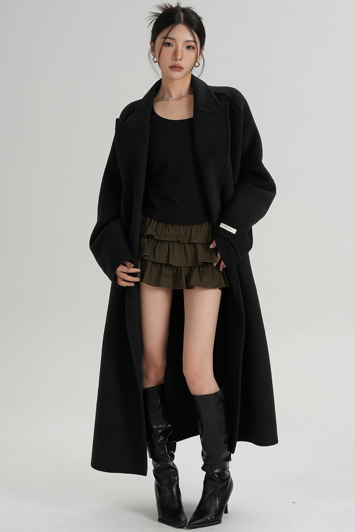 Minimalist Wool Long Jacket