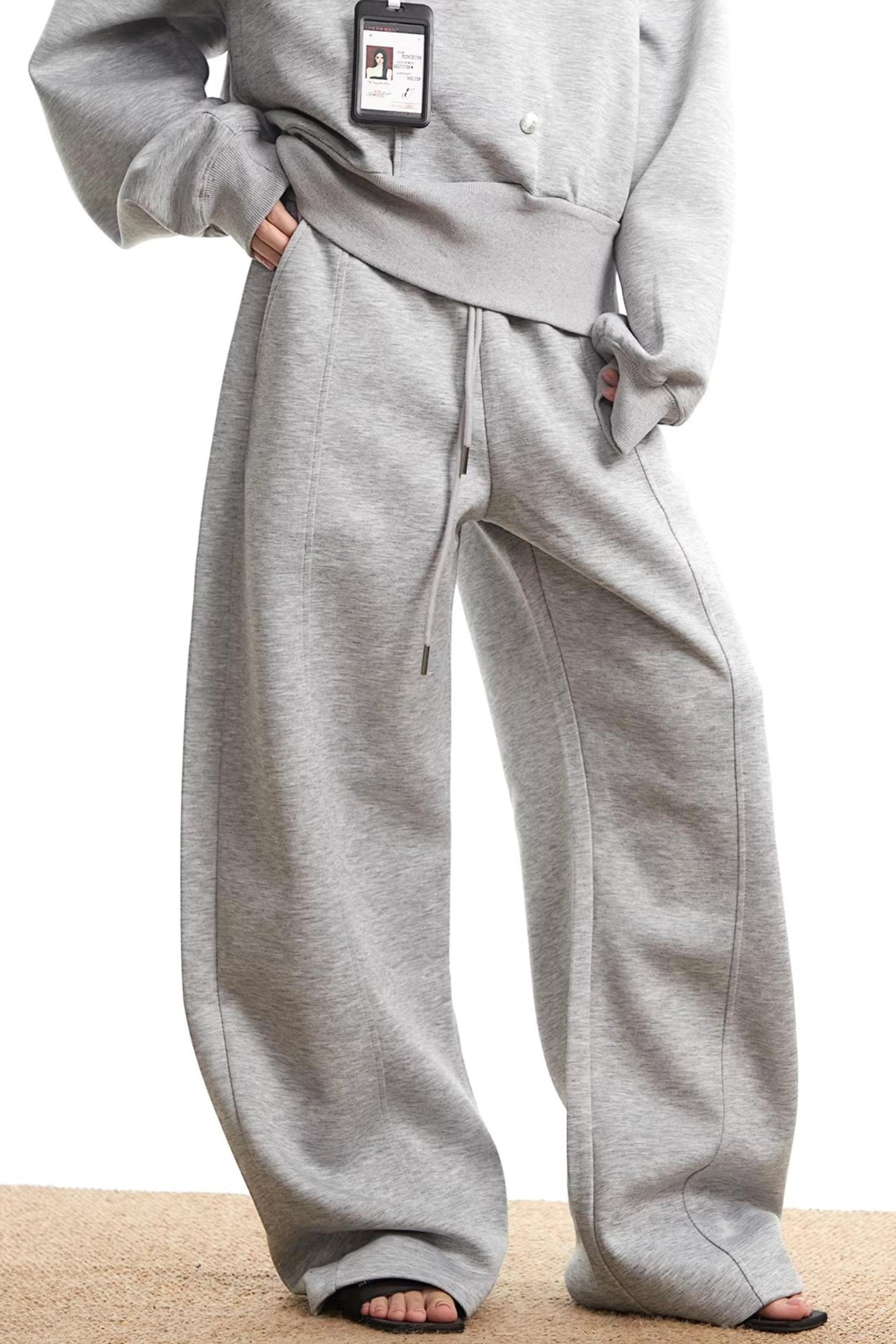 American Gray Hooded Sweatshirt Set-Up