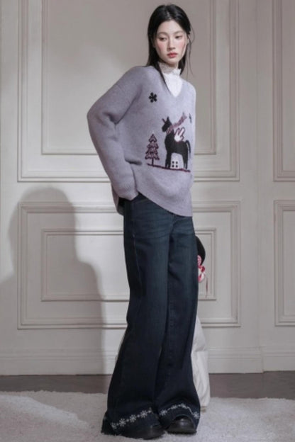 Midnight Blue Stretch Pants