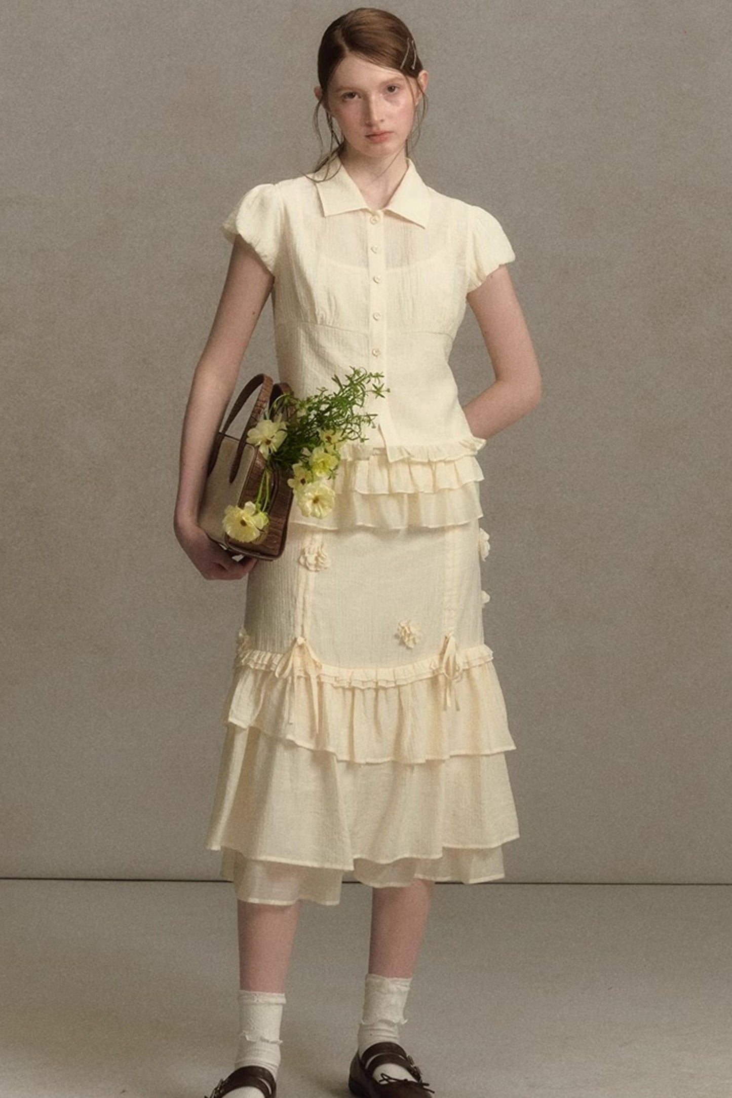 Fantasy Bustier Skirt With Suspenders Set-Up