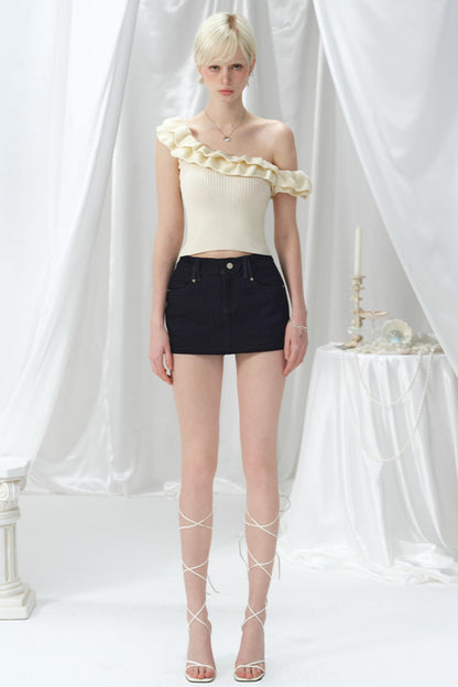 One-Shoulder Knit Top