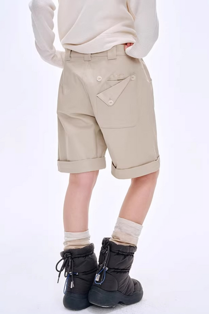 High-Gloss Two-Tone Slouch Socks