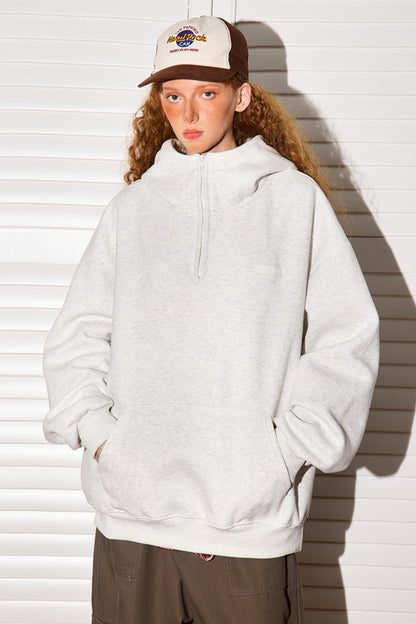 Loose Fit Half-Zip Top