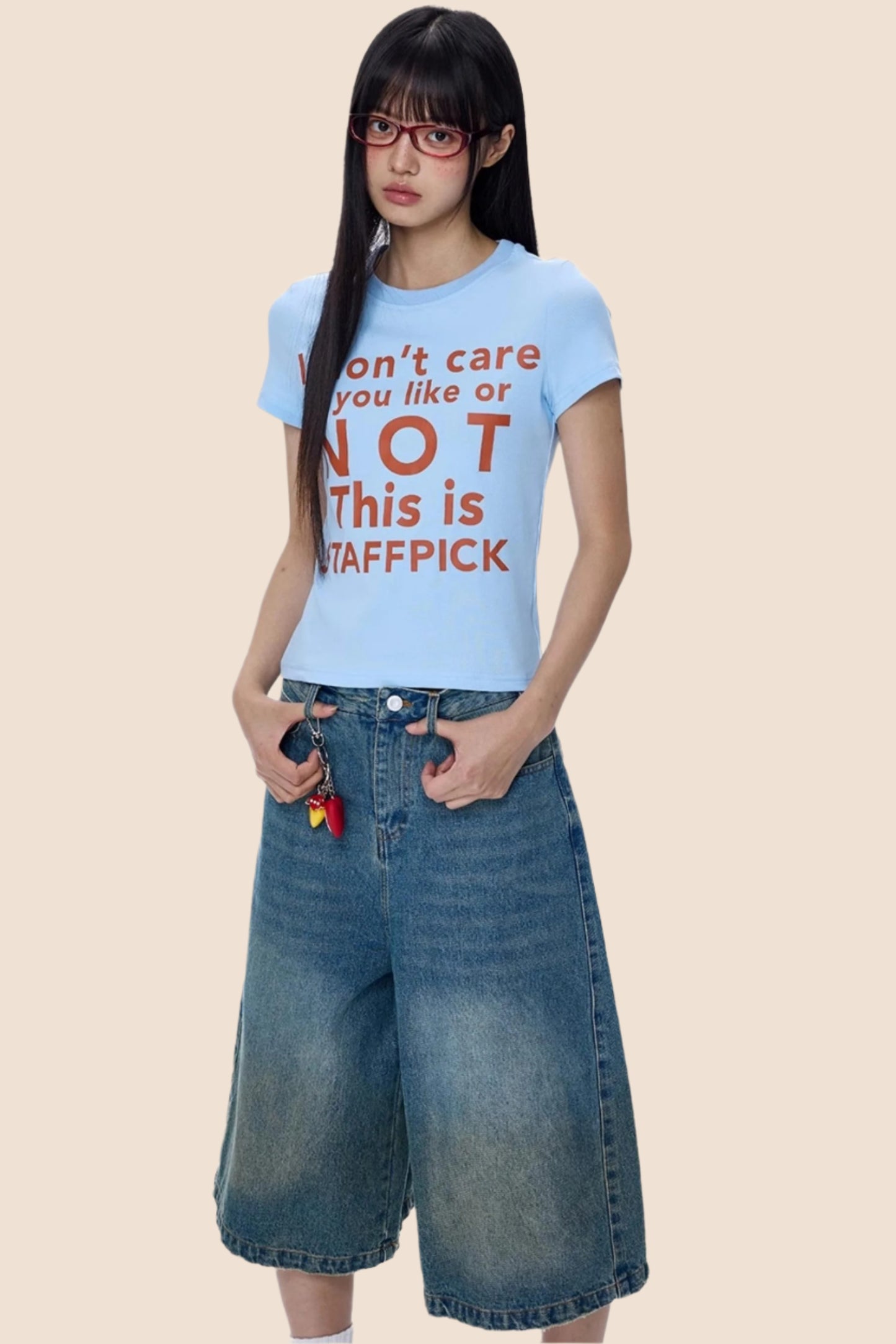 American Monogram Cropped T-Shirt