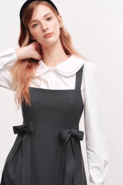 Bow Webbing Design Slip Dress