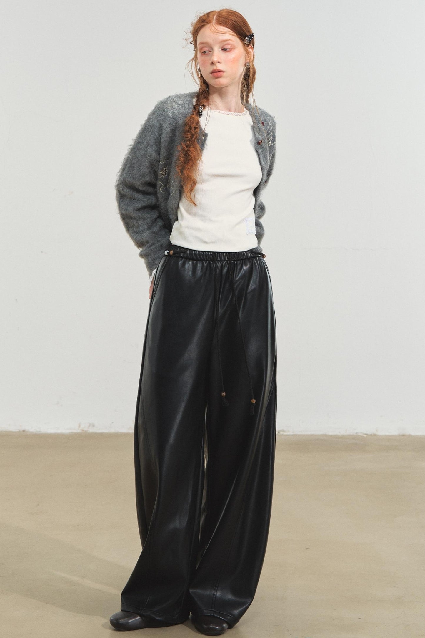 Relaxed Leather Pants