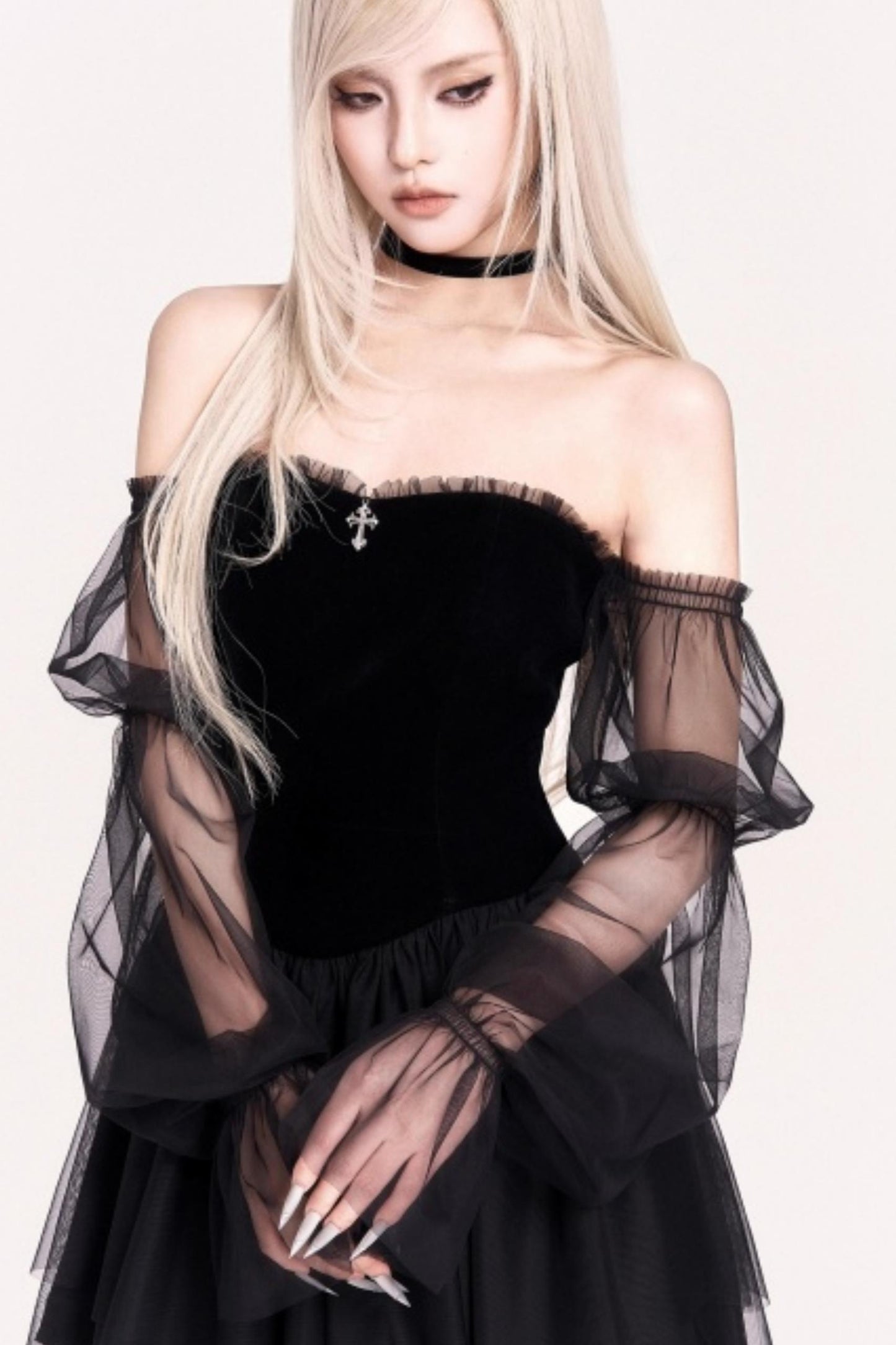 Velvet Waist Slimming Exquisite Dress