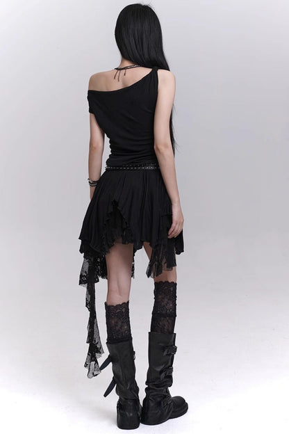 Summer Lace Halter Skirt