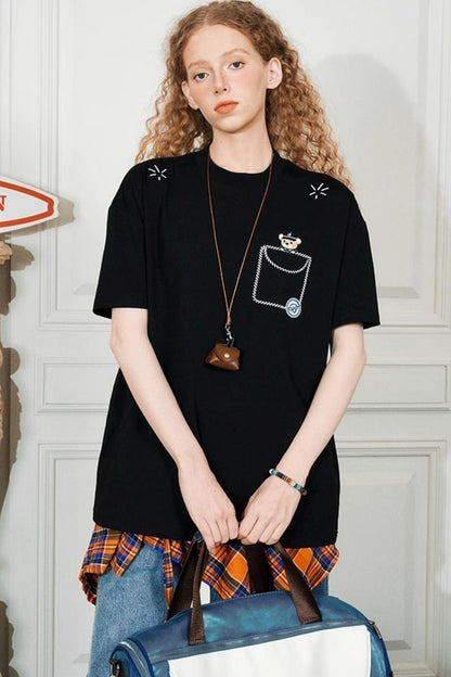 Beetle Embroidered Tee