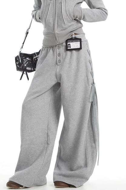 Korean Fur Collar Hooded Jacket Set-Up