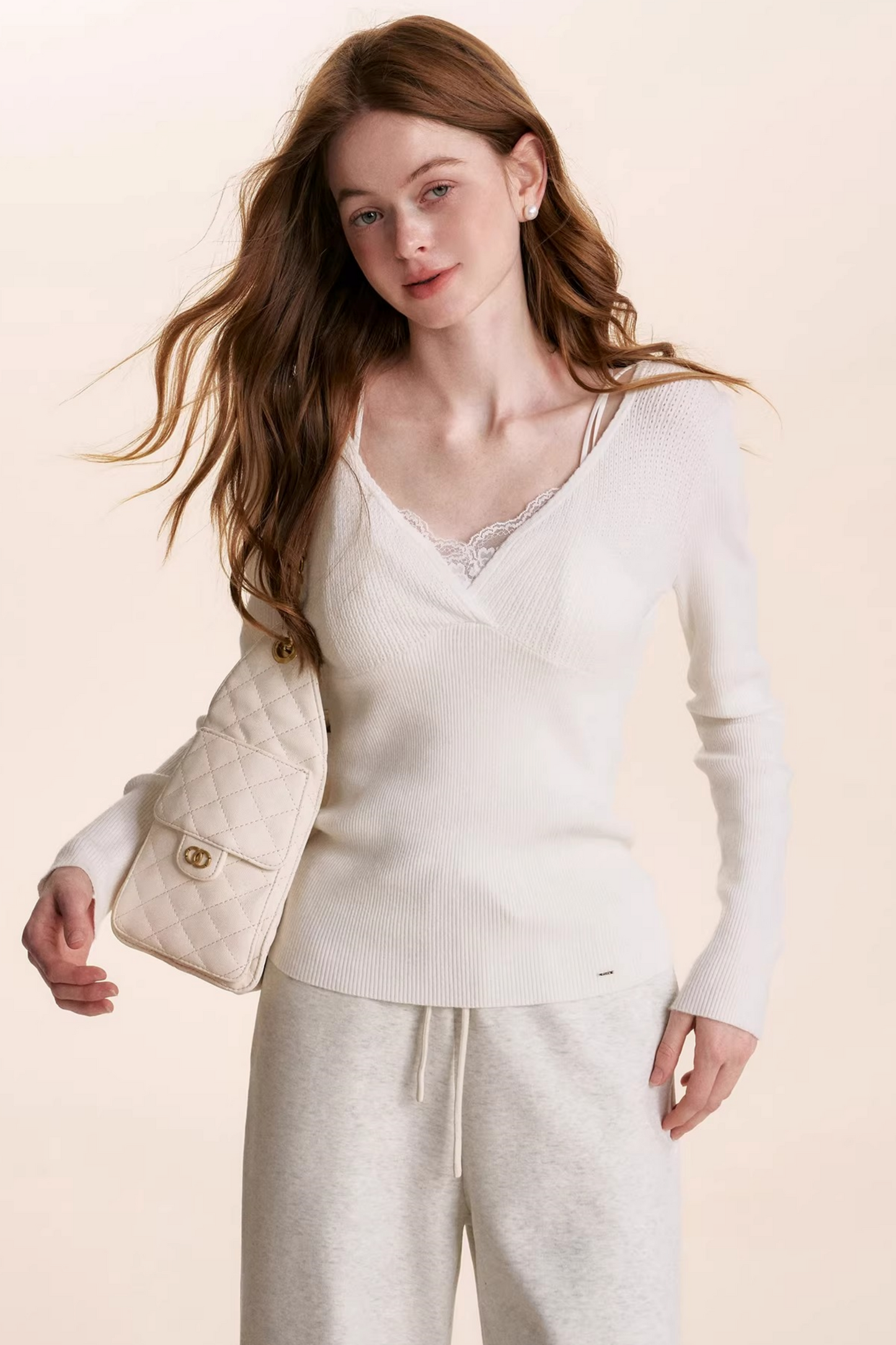 Cloud Velvet Lace Top