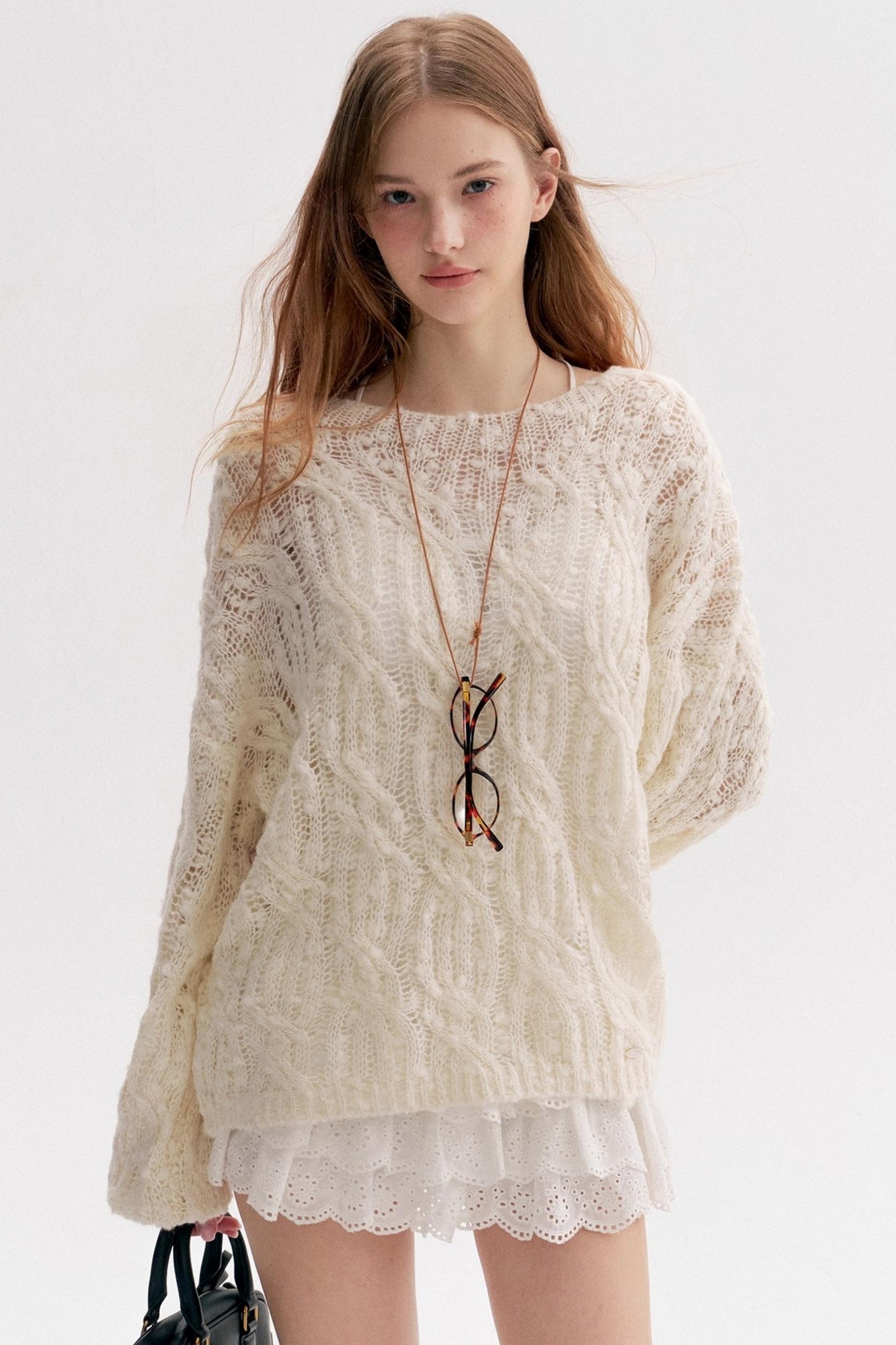Wool Texture Lazy Loose Sweater
