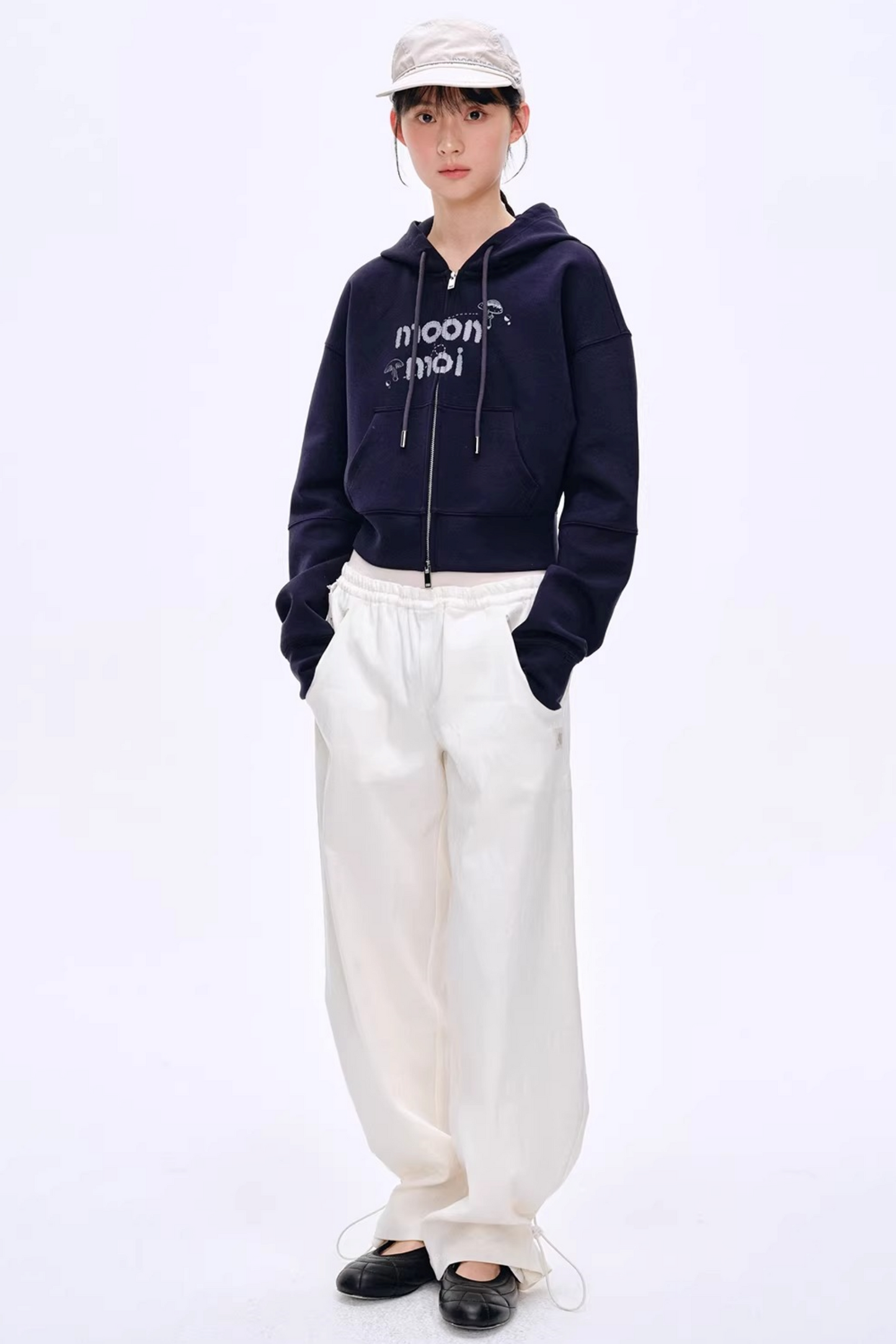 Lyocell Blend Color-Block Pants