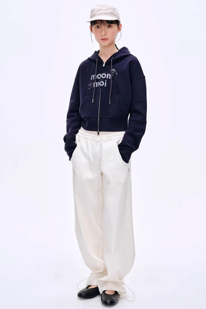 Lyocell Blend Color-Block Pants
