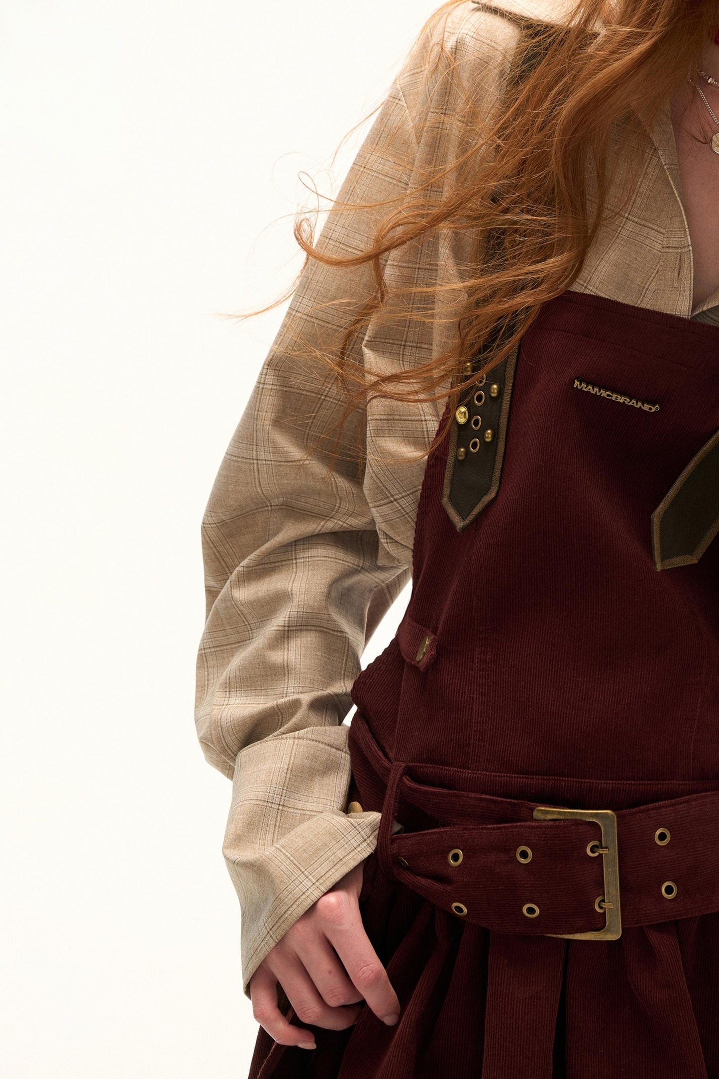 Sweet Corduroy Suspender Dress