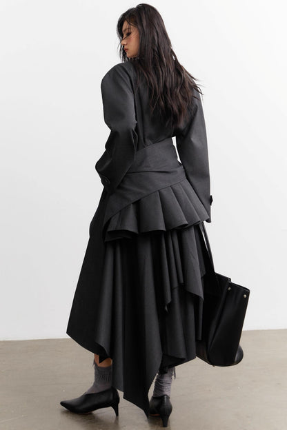 Celebrity Gray Blazer Top