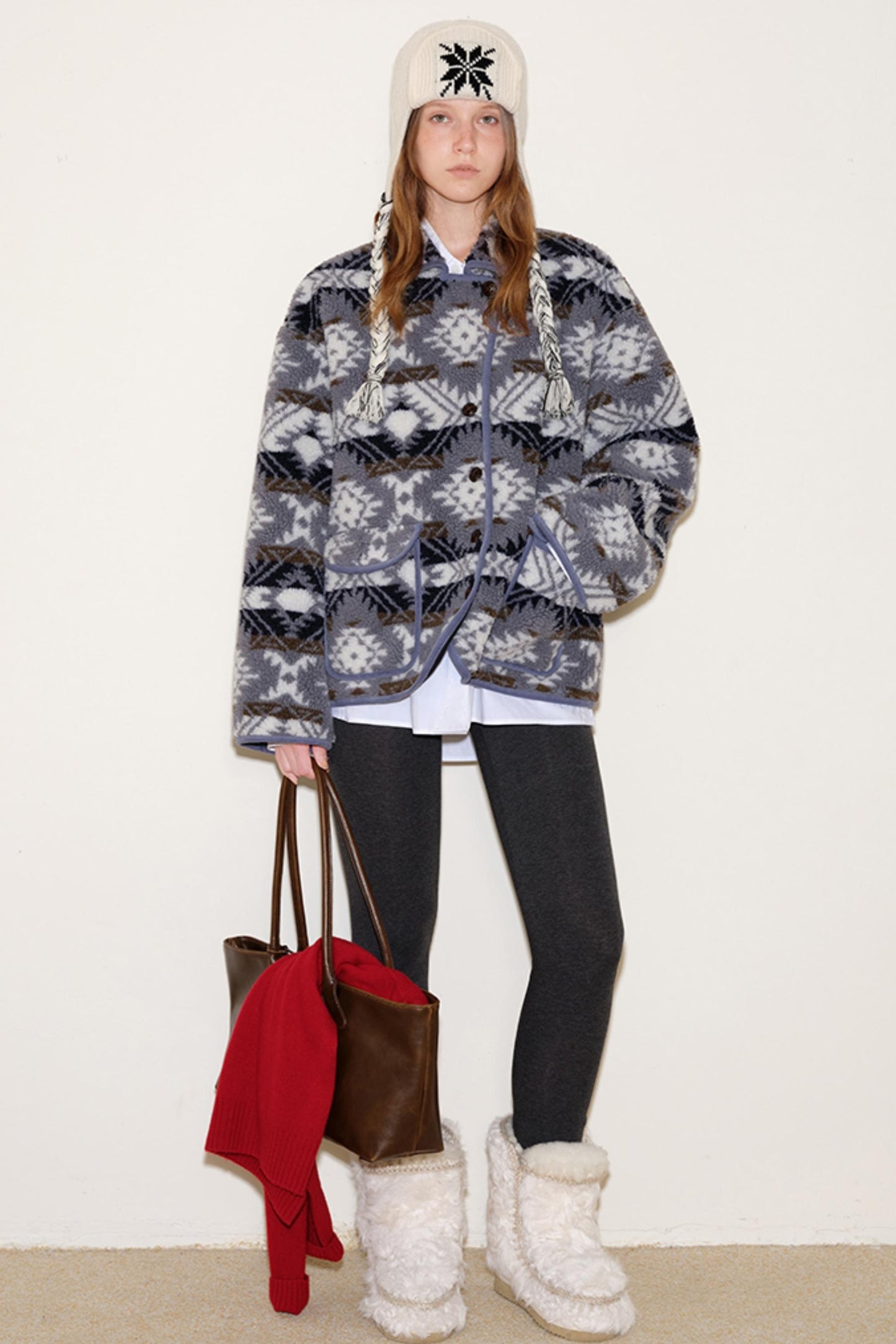 Fair Isle Lamb Wool Jacket