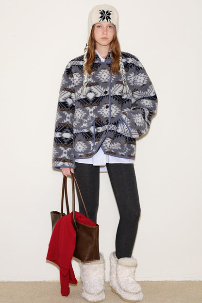 Fair Isle Lamb Wool Jacket