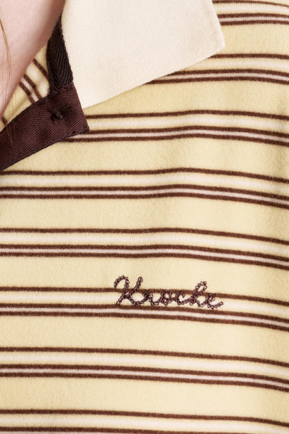 Retro Color-Blocked Polo T-Shirt