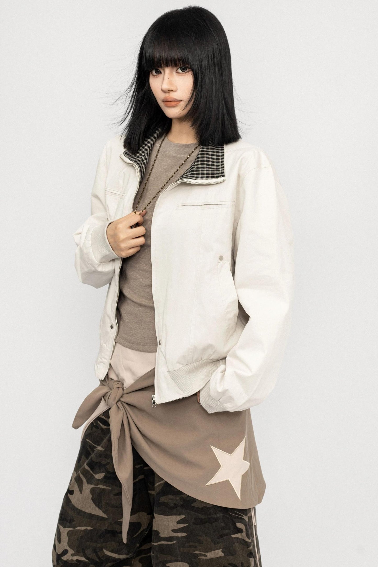 Vintage Patchwork Lapel Jacket