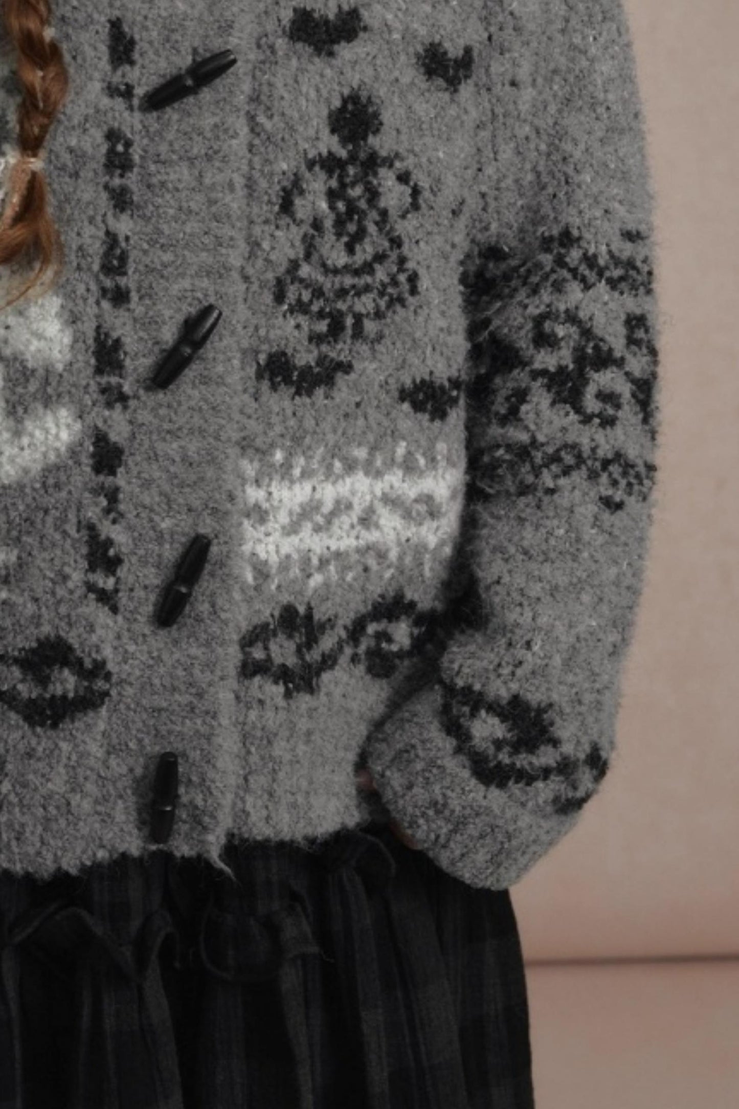 Retro Collegiate Knitted Cardigan